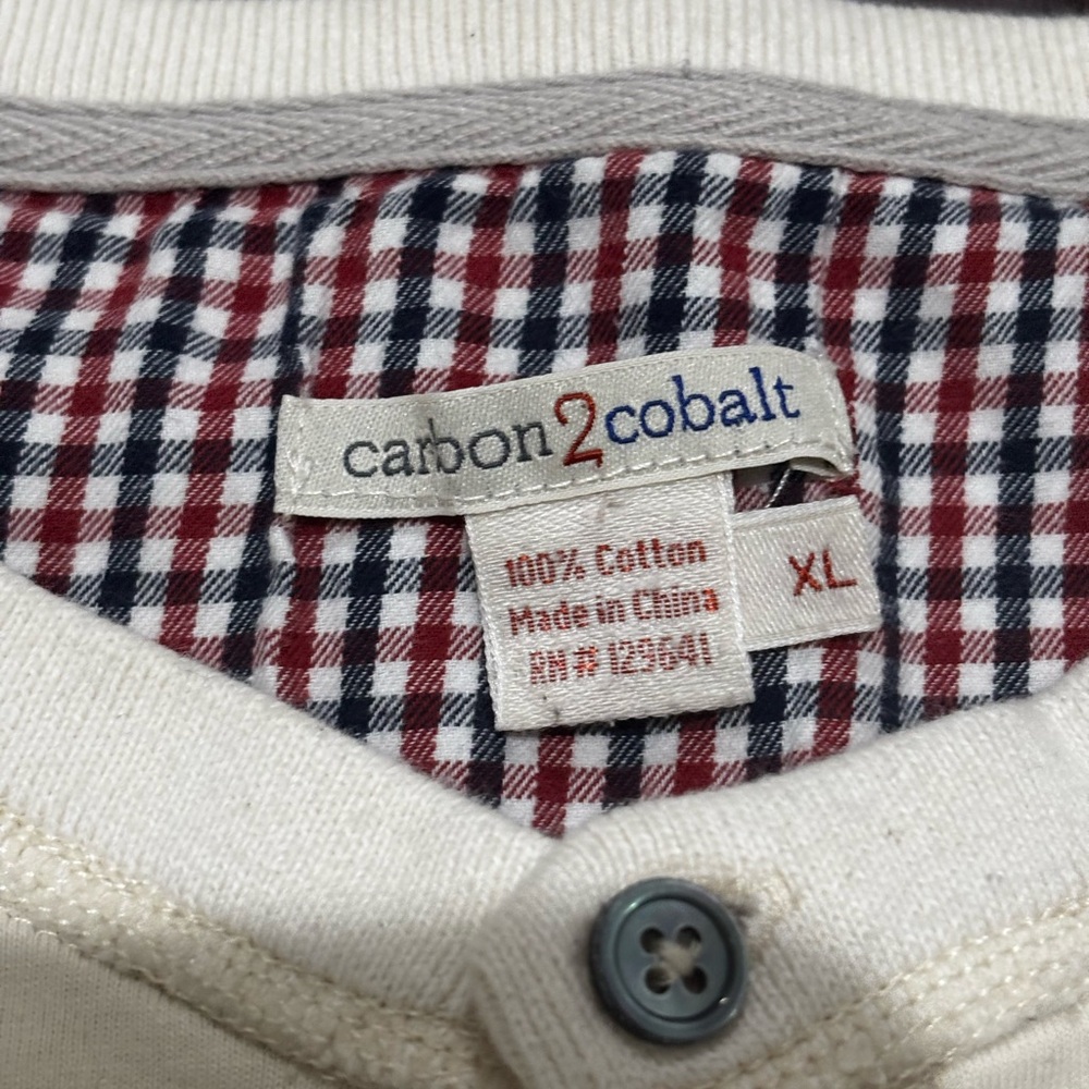 Classic Cream Henley Long-Sleeve Shirt - Picture 2 of 3